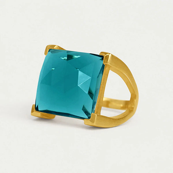 Dean Davidson Plaza Ring in Electric Blue/Gold