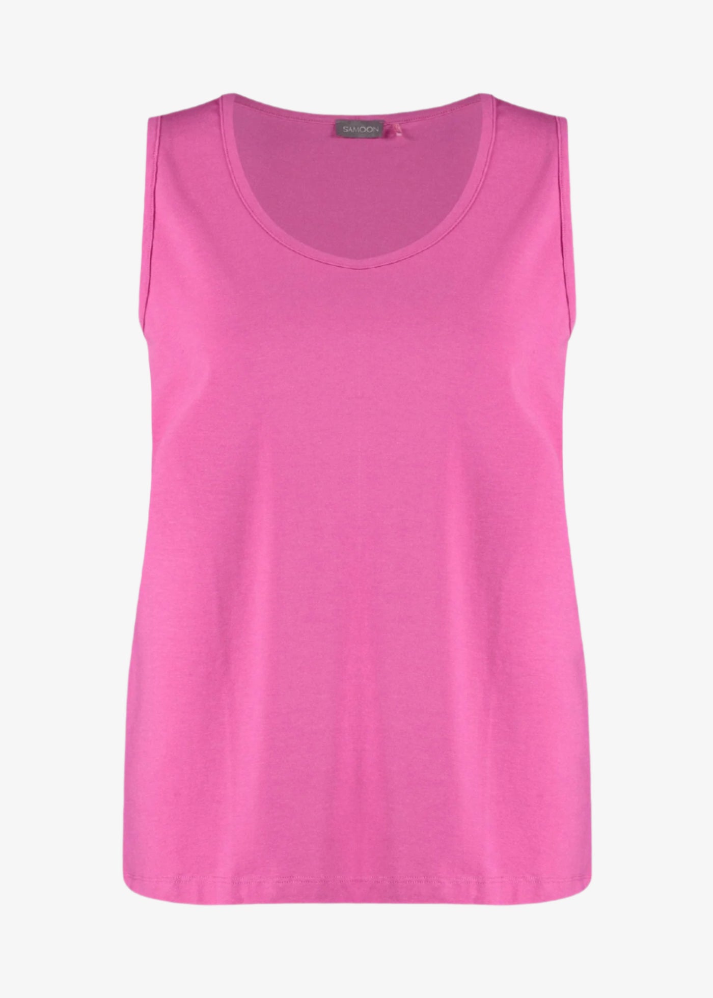 Samoon Modal Cotton stretch Jersey Tank Top in Pink