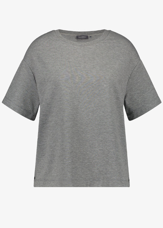 Samoon Short sleeve Grey Melange Tee