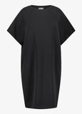 front view of Samoon plus size Short sleeve Modal Cotton Jersey Column Dress