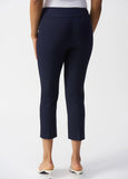 back view of Joseph Ribkoff Millennium Stretch Cropped Pull On Pant in Midnight