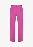 front view of Verpass plus size Wide Leg Stretch Pull On Pant in Fuchsia