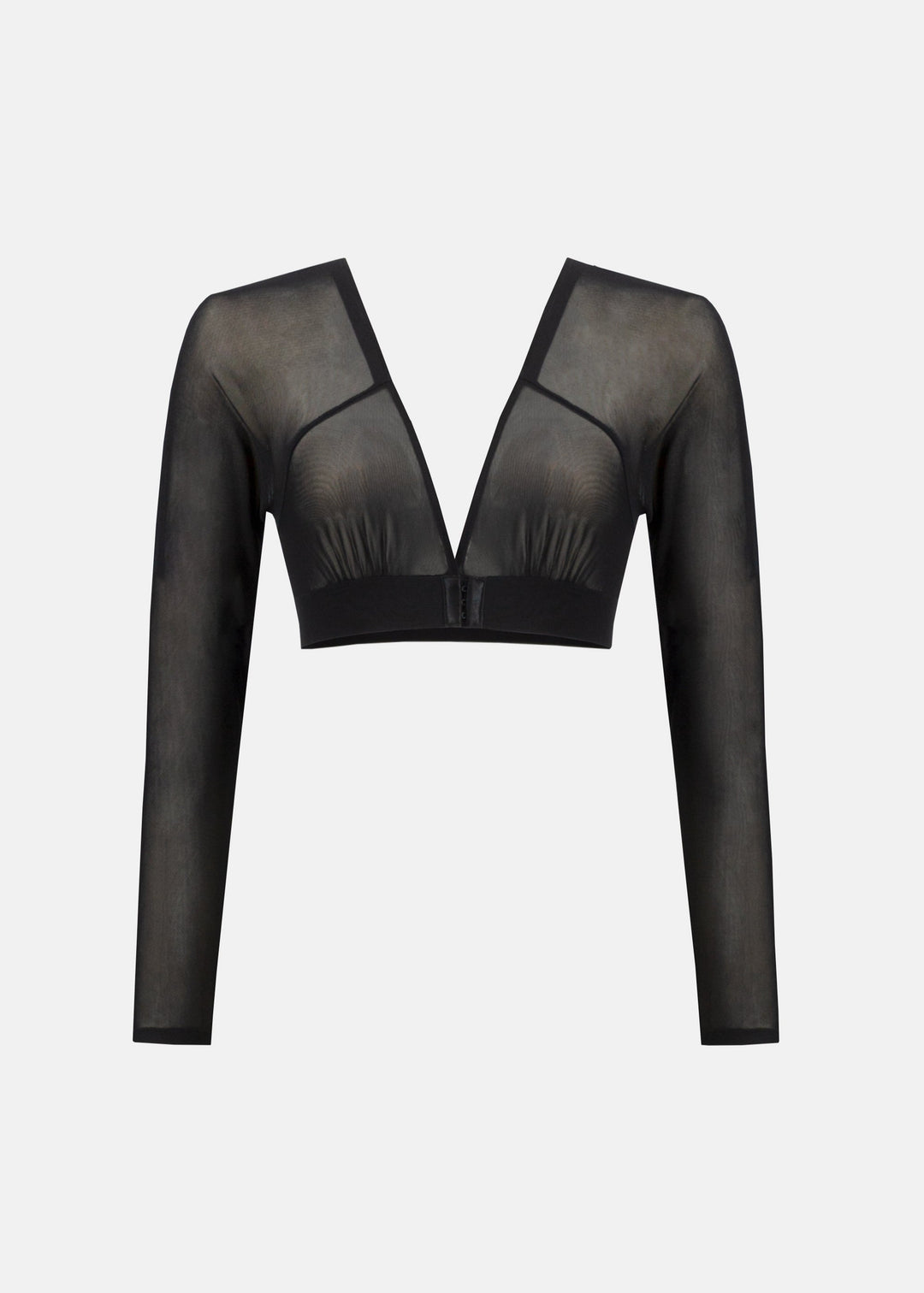 Joseph Ribkoff Long Sleeve Mesh Shadow Sleeves in Black