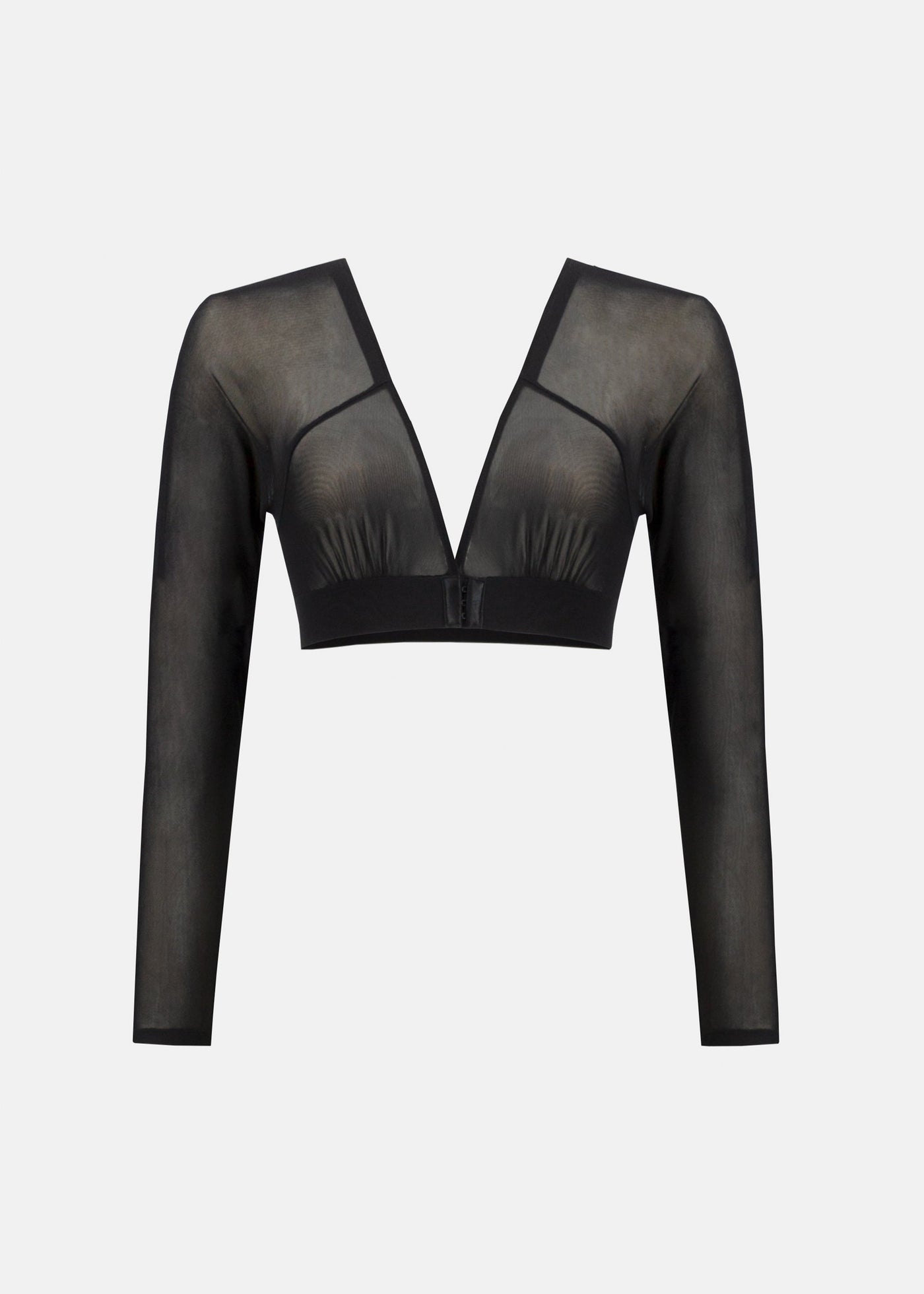 Joseph Ribkoff Long Sleeve Mesh Shadow Sleeves in Black