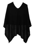 Alashan 100% Cashmere Topper in Ebony