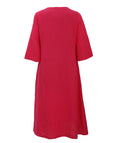 Bryn Walker Light Linen A-Line Calista Dress with Ruffle Sleeve in Lantana