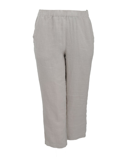 Toni T. Slim Leg Pant With Elastic Waist and Pockets in Sand