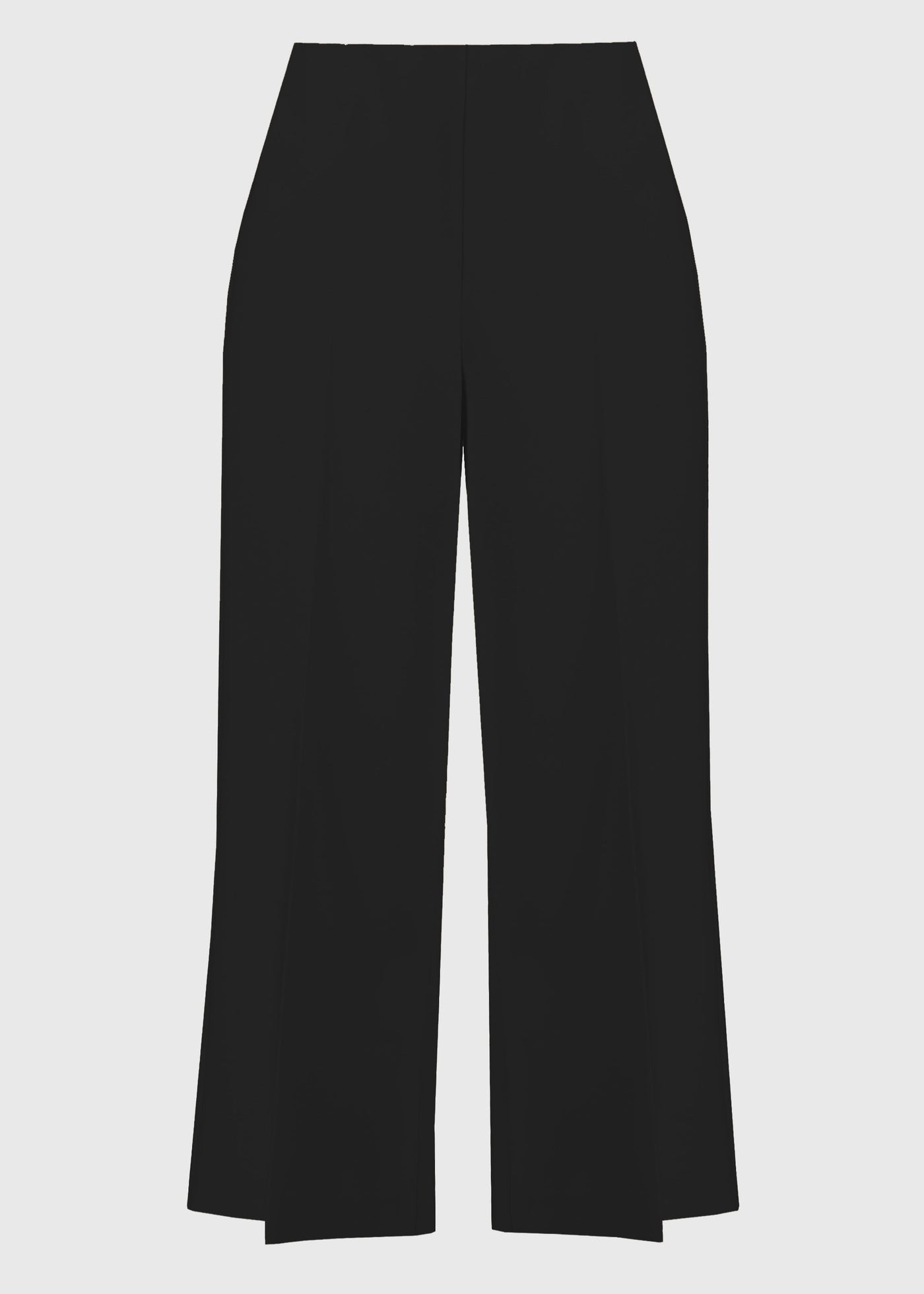 front view of Joseph Ribkoff Lux Twill Pull On Culotte Pant in Black