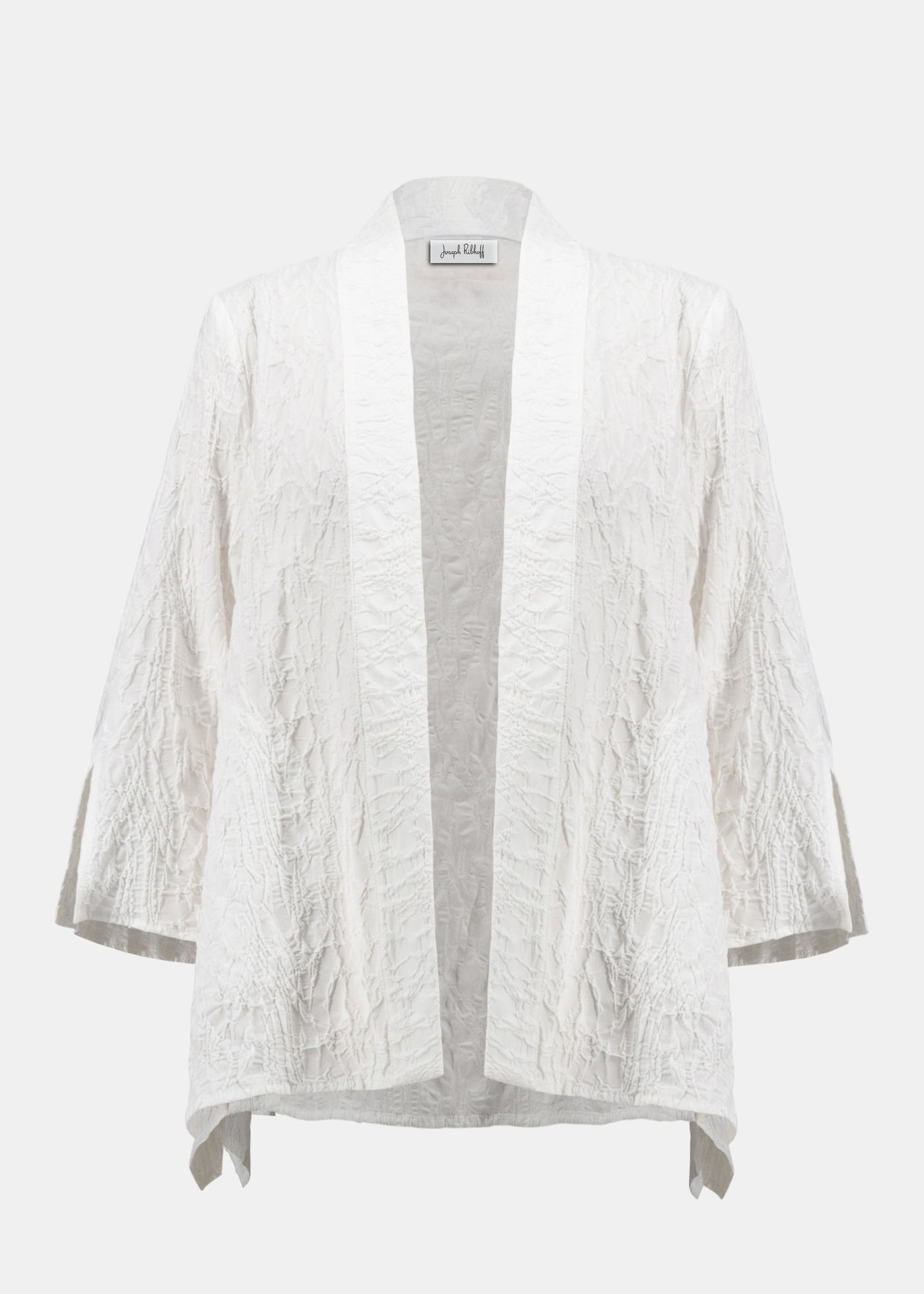 Joseph Ribkoff Jacquard Straight Cover-up in White