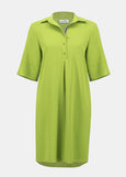 Joseph Ribkoff Eggshell Shirt Dress in Greenery