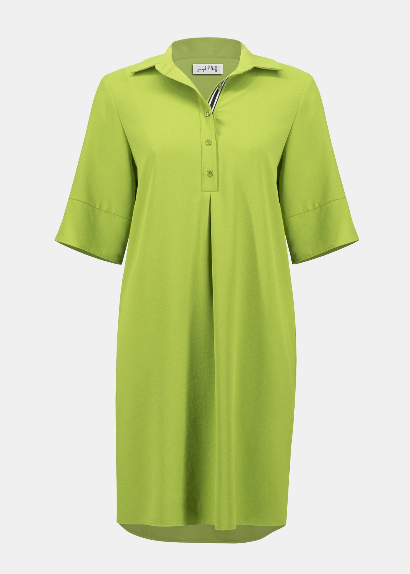 Joseph Ribkoff Eggshell Shirt Dress in Greenery