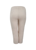 Verpass Slim Leg Pull on Stretch Cotton 7/8 ankle Pant in Sand
