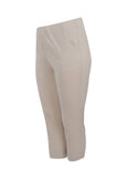 Verpass Slim Leg Pull on Stretch Cotton 7/8 ankle Pant in Sand