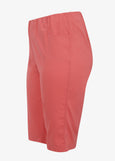Verpass Stretch Pull On Bermuda Short in Flamingo Red