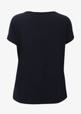 Verpass Short Sleeve Viscose Jersey T-shirt in Marine Navy