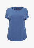 Verpass Short Sleeve Viscose Jersey T-shirt in Indigo