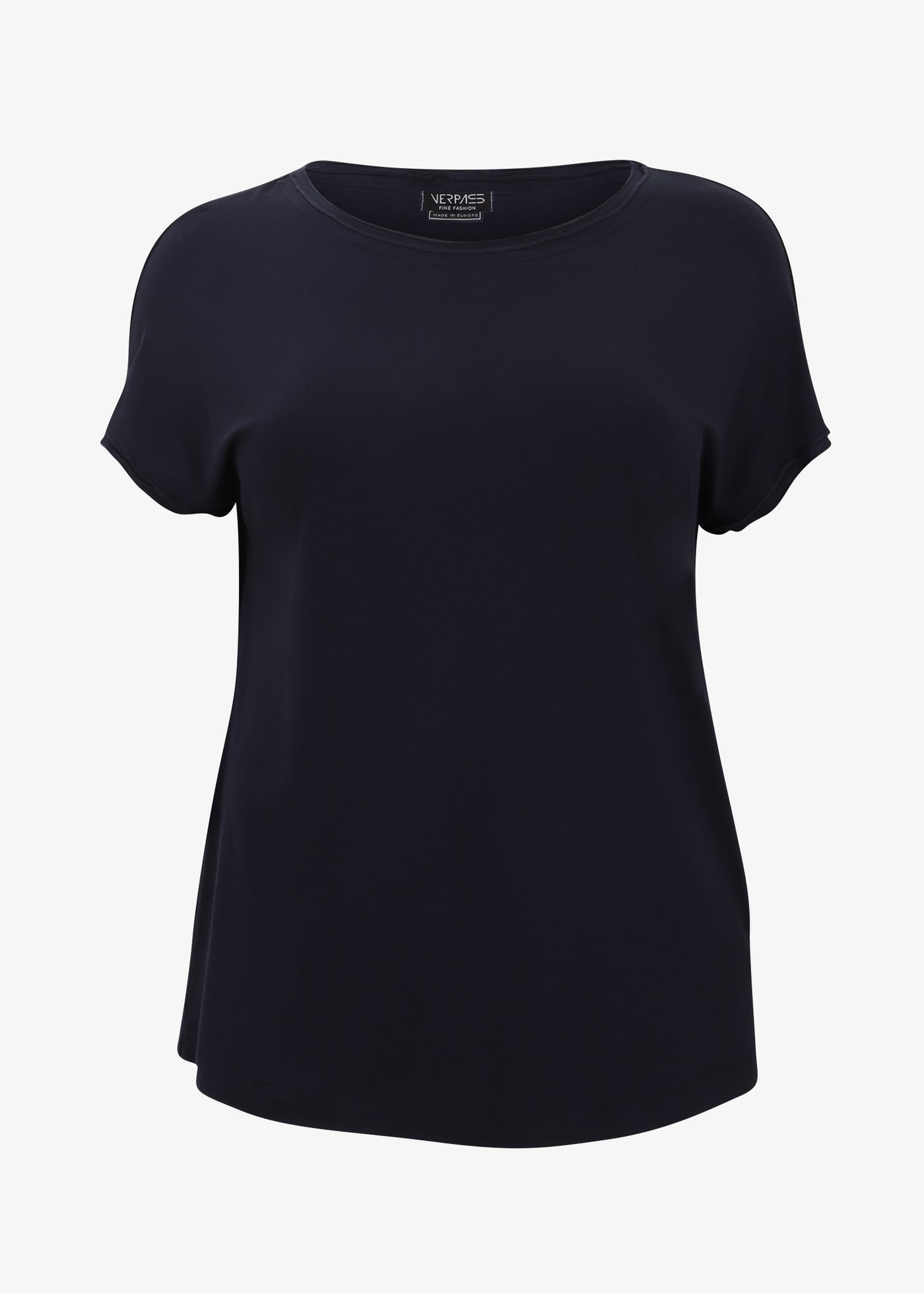 Verpass Short Sleeve Viscose Jersey T-shirt in Marine Navy