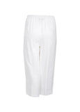 Toni T. Classic Linen Stretch Waist Pull on Pant in White