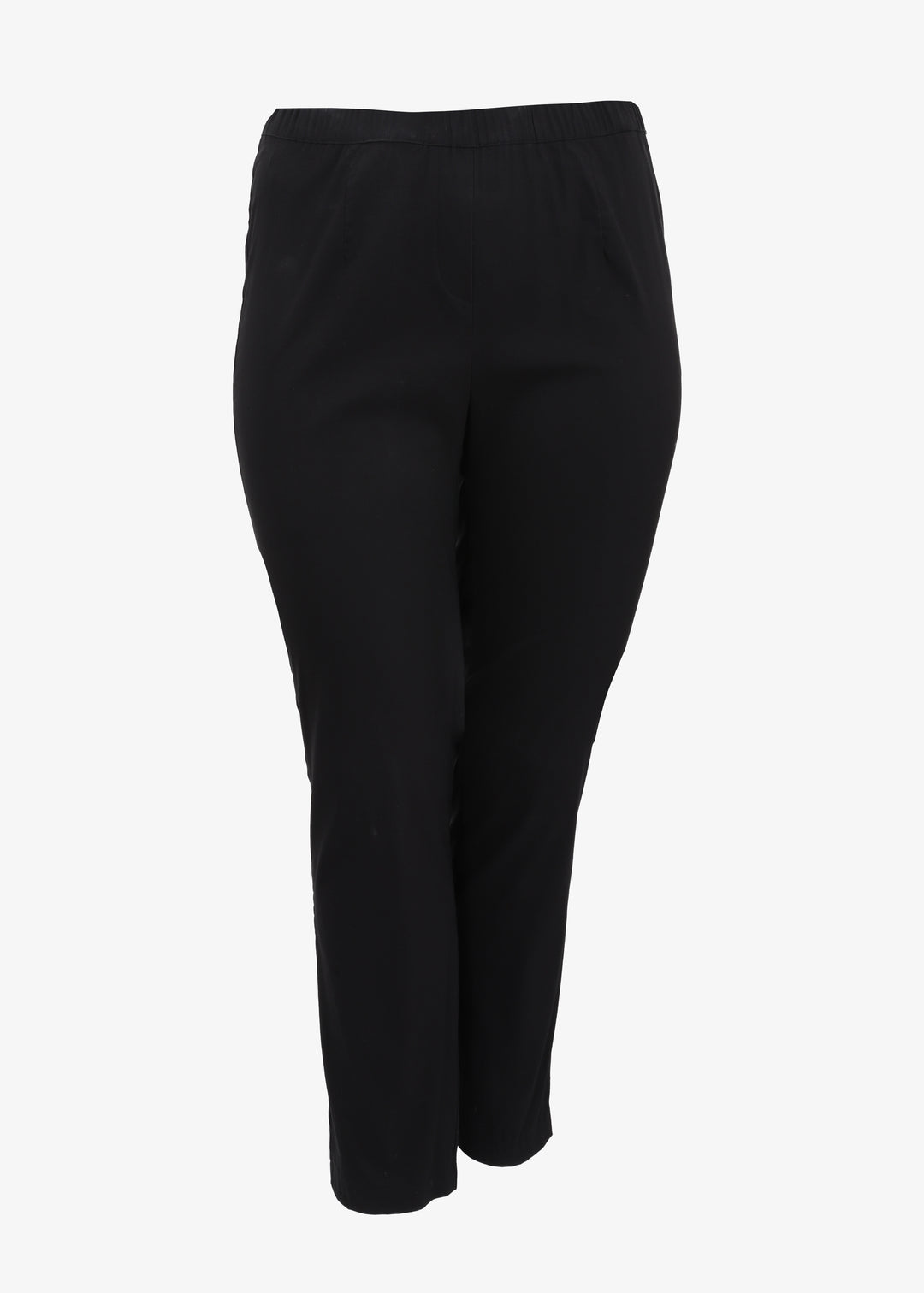 Front view Toni T. Stretch Poplin Slim Leg Pant in black