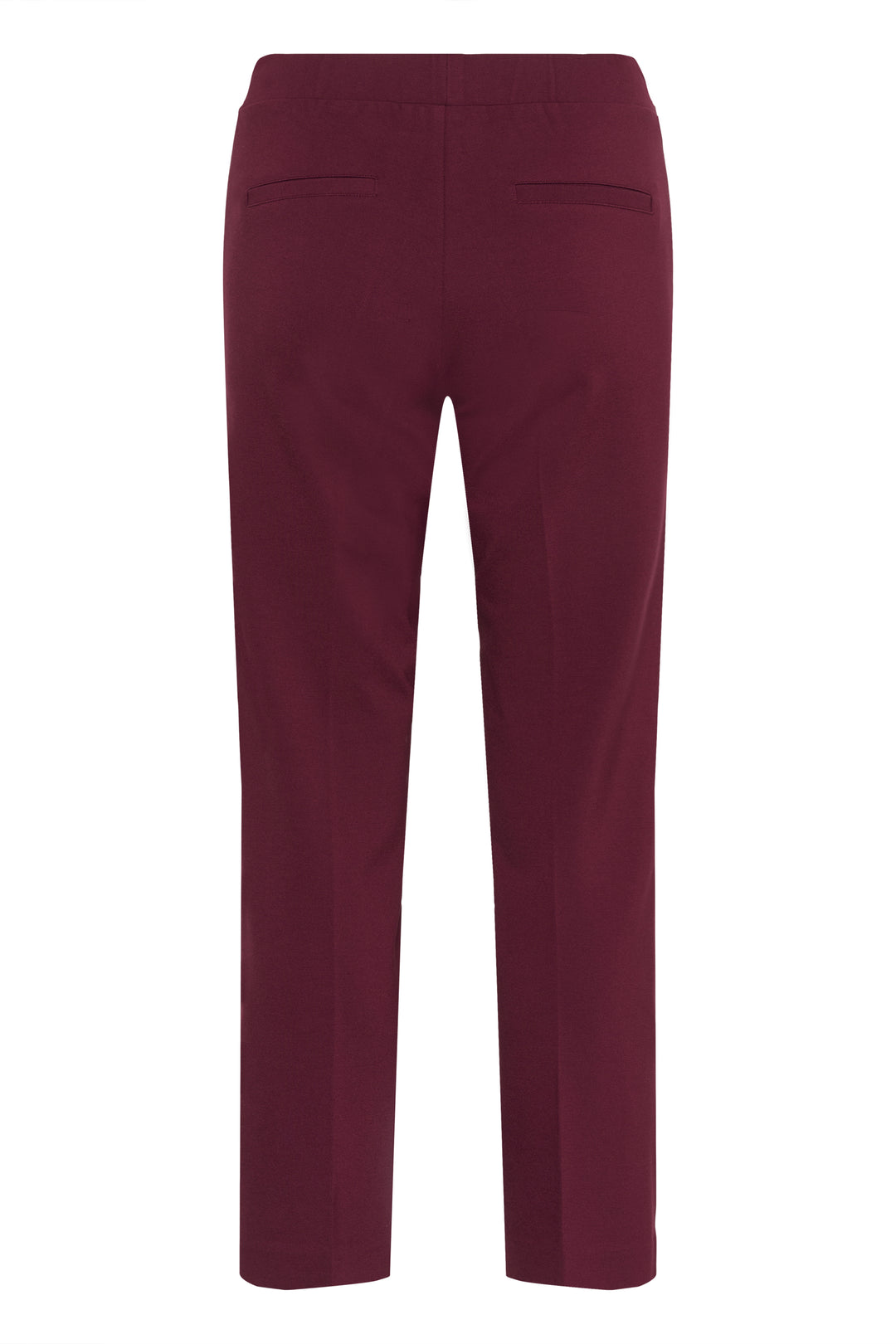 Part Two Ponta Easy Fit Comfort waist straight leg ankle pull on pant in Tawny Port