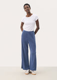 front view of Part Two Timbrell Soft Tencel Pant in Blue