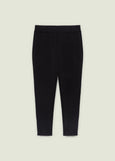 front of plus size Luisa Viola Pull on Jogger Pant in Black