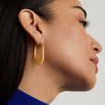 Dean Davidson Crosby Hinged Hoops in Gold