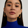 Dean Davidson Crosby Hinged Hoops in Gold