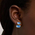 Dean Davidson Mercer Double Gemstone Drop Earrings in Midnight Blue