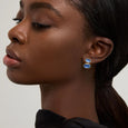 Dean Davidson Mercer Double Gemstone Drop Earrings in Midnight Blue
