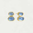 Dean Davidson Mercer Double Gemstone Drop Earrings in Midnight Blue