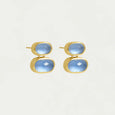 Dean Davidson Mercer Double Gemstone Drop Earrings in Midnight Blue