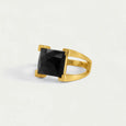 Dean Davidson Midi Plaza Ring in Onyx