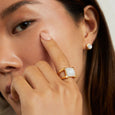 Dean Davidson Mini Plaza Ring in Moonstone/Gold