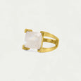 Dean Davidson Mini Plaza Ring in Moonstone/Gold