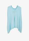 Claudia Nicole The Trade Wind Cotton Cashmere Topper in Aegean