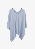 Claudia Nicole The Trade Wind Cotton Cashmere Topper in Weekend Blue
