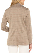 Liverpool Grid Check Boyfriend Blazer in Khaki Grid Check