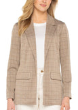 Liverpool Grid Check Boyfriend Blazer in Khaki Grid Check