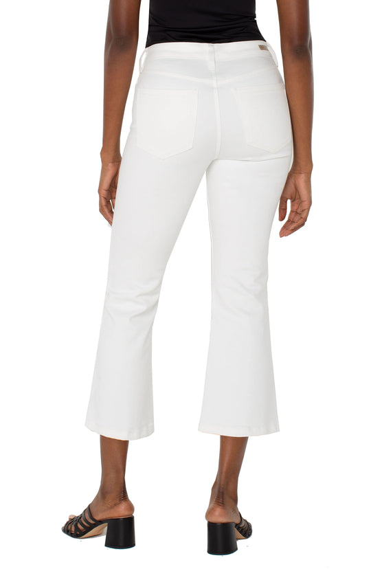 Liverpool Hanna Cropped Flare Jean in White