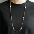 Dean Davidson Siena Station Necklace in Pearl/Gold