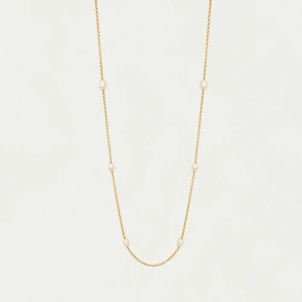 Dean Davidson Siena Station Necklace in Pearl/Gold