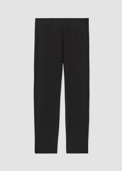 Eileen Fisher Stretch Crepe Slim Leg Pant in Black