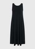 Alembika Jersey Sleeveless Swing Dress in Black