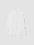 Eileen Fisher Organic Linen Classic Collar Easy Shirt in White