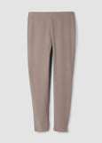 front view of Eileen Fisher Washable Stretch Crepe Slim ankle Pant in Cocoa