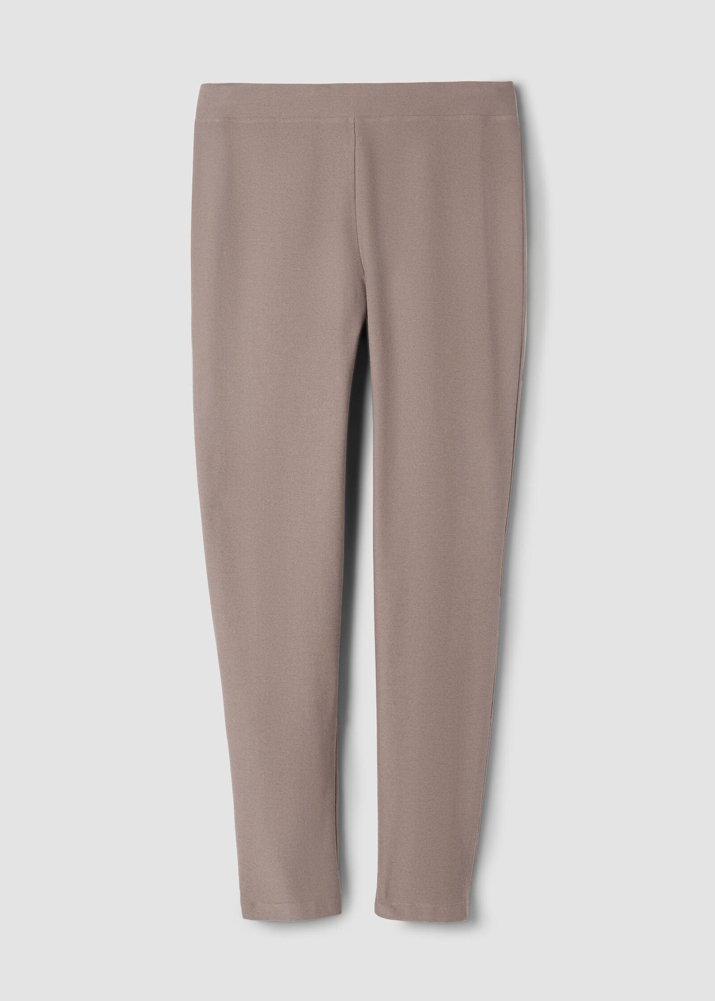 front view of Eileen Fisher Washable Stretch Crepe Slim ankle Pant in Cocoa