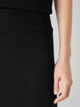 Eileen Fisher Str Jersey F/L A-Line Skirt in Black