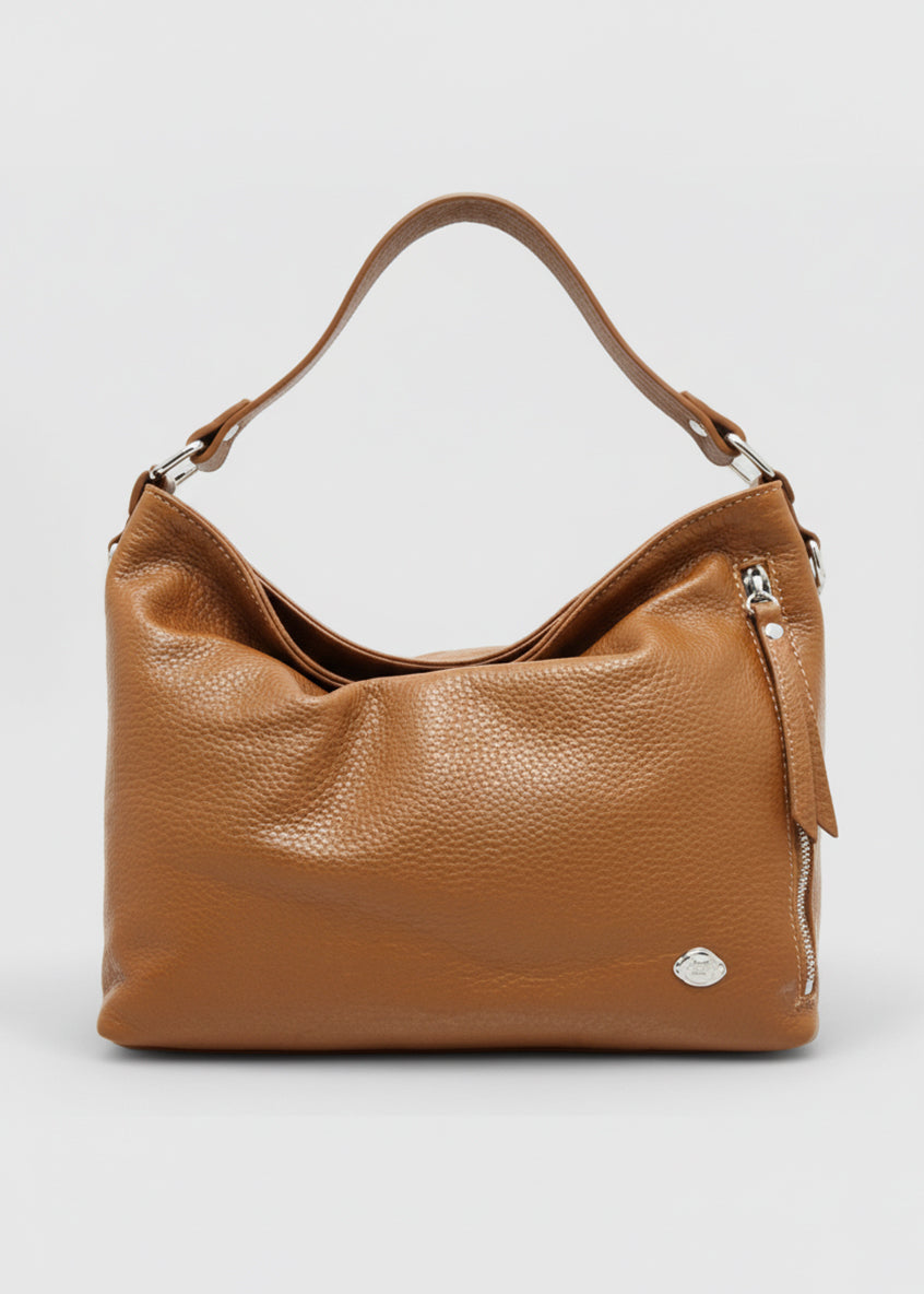 The Trend Medium Leather Bag in Tan