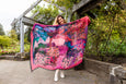 Love's Pure Light "Forever Yours Every Provincial Flower Fuchsia" Scarf